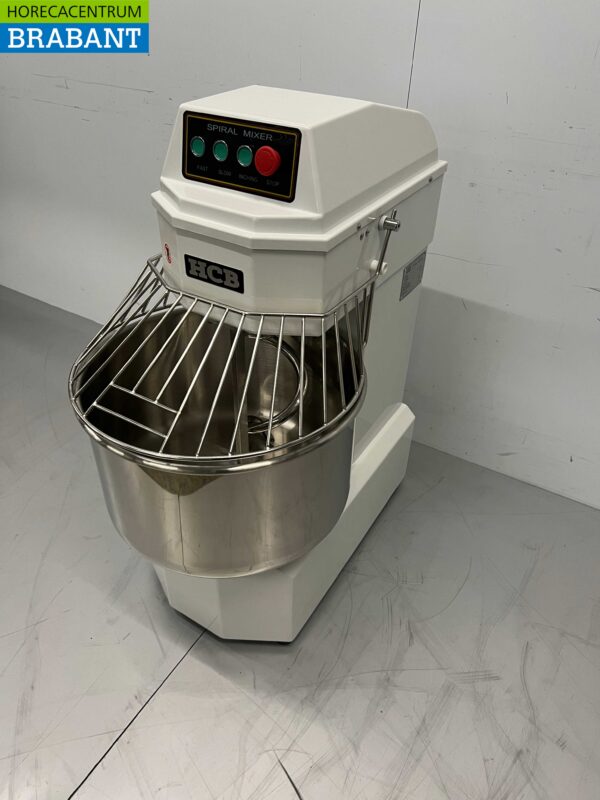 RVS HCB Spiraalkneder deegmenger deegmixer 50 liter 230V Horeca - Afbeelding 2