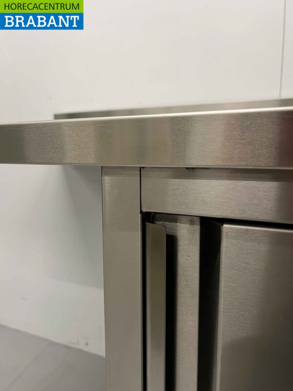 RVS Spoeltafel Spoelbak Premium-line 1 klapdeur 120 cm Horeca - Afbeelding 6