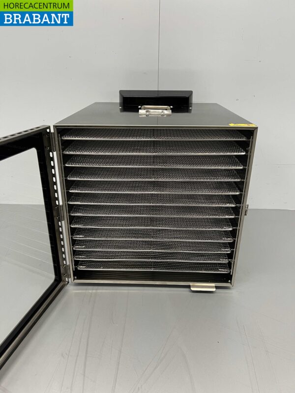 RVS HCB Voedseldroger Droogautomaat Fruitdroger 12 rekken 230V Horeca - Afbeelding 4