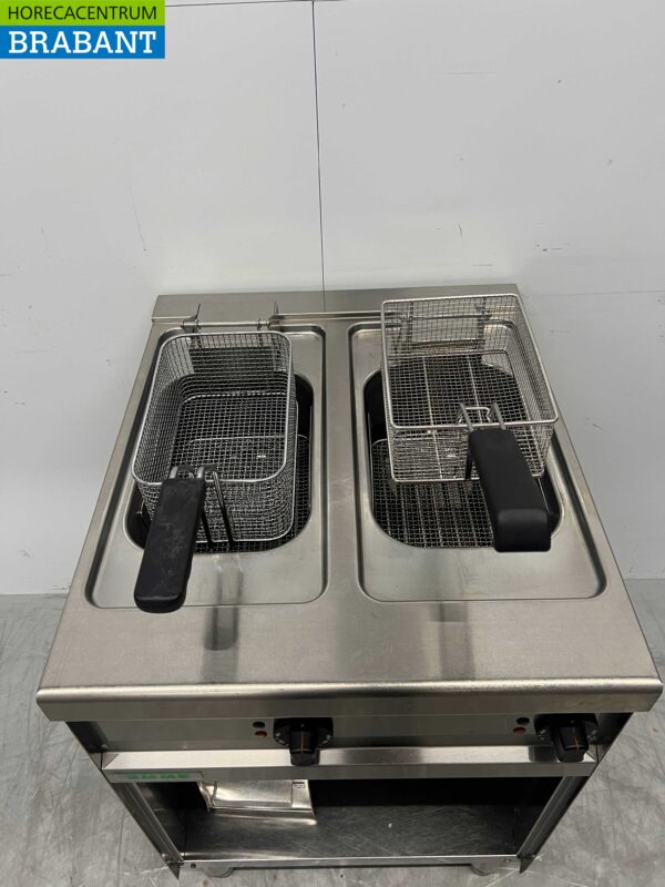 RVS Emme Dubbele Friteuse Frituur 2 x 10 liter 400V Horeca - Afbeelding 4