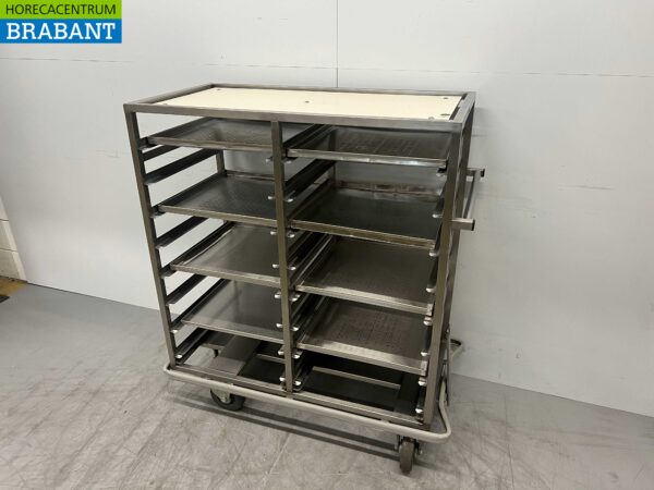 RVS Transportwagen Platenwagen Wagen 104 cm Horeca - Afbeelding 2