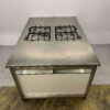 RVS Etna Kookeiland met 2 x 4 Pits Fornuis gasfornuis GAS 180 x 120 cm Horeca - Afbeelding 2
