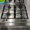 RVS Etna Kookeiland met 2 x 4 Pits Fornuis gasfornuis GAS 180 x 120 cm Horeca - Afbeelding 6