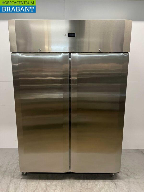 RVS CoolHead Dubbeldeurs 2-deurs Koeling Koelkast 1255 liter 230V Horeca