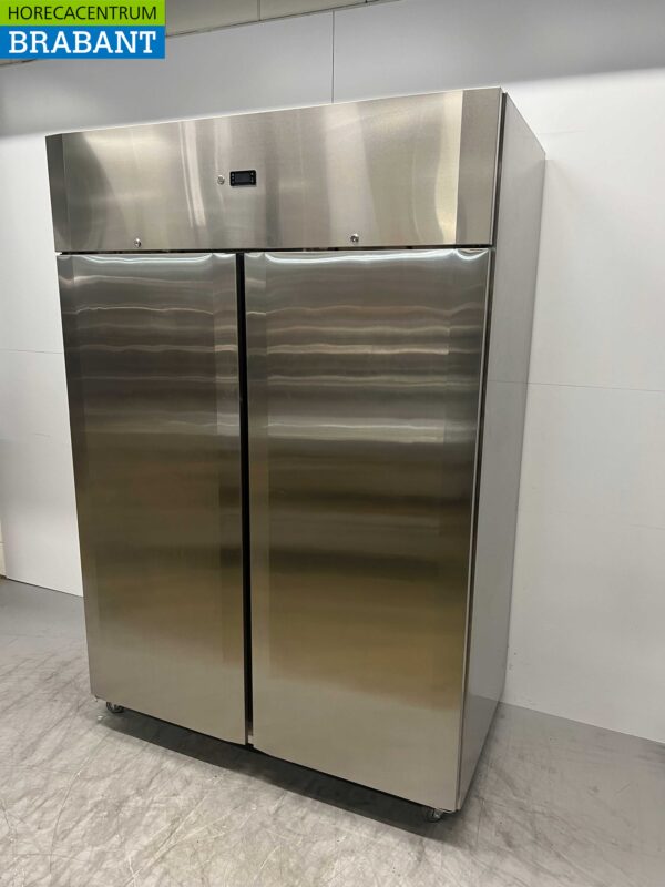 RVS CoolHead Dubbeldeurs 2-deurs Koeling Koelkast 1255 liter 230V Horeca - Afbeelding 2
