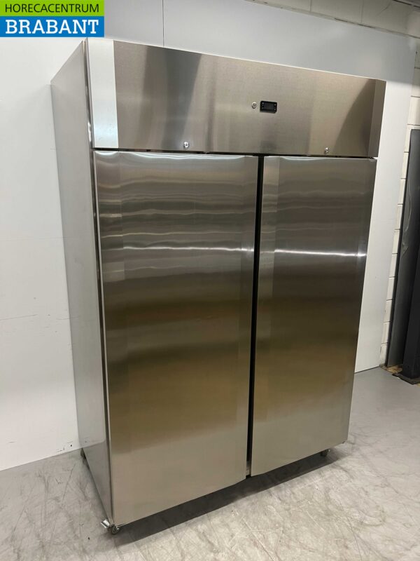 RVS CoolHead Dubbeldeurs 2-deurs Koeling Koelkast 1255 liter 230V Horeca - Afbeelding 3