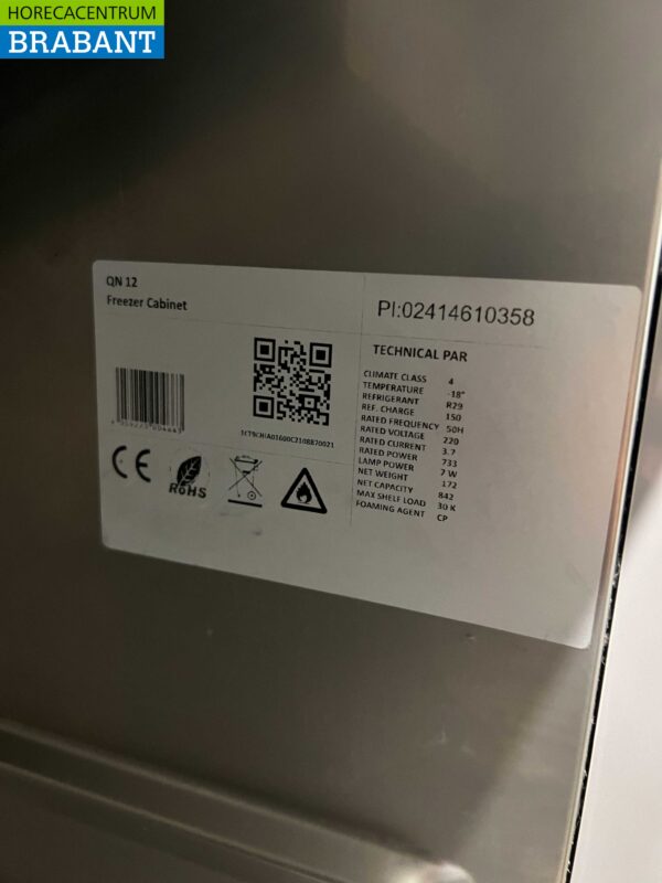 RVS CoolHead Dubbeldeurs 2-deurs Koeling Koelkast 1255 liter 230V Horeca - Afbeelding 5