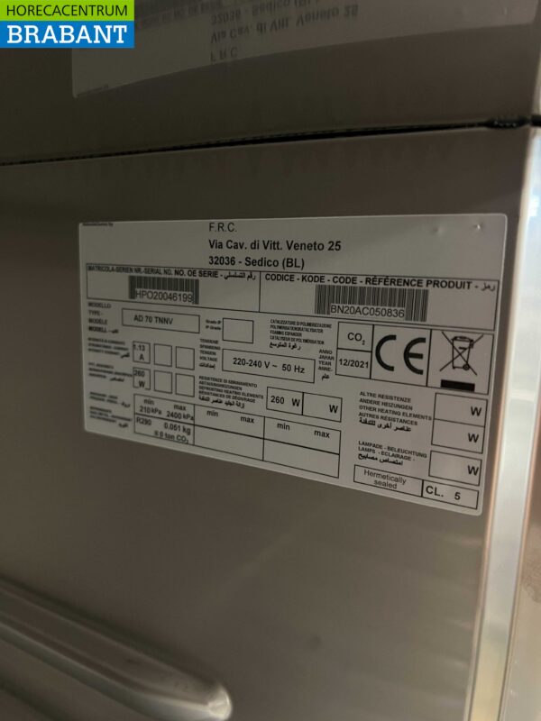 RVS Polaris Glasdeurkoeling Koelkast Glazen deur Koeling 562 liter 230V Horeca - Afbeelding 5