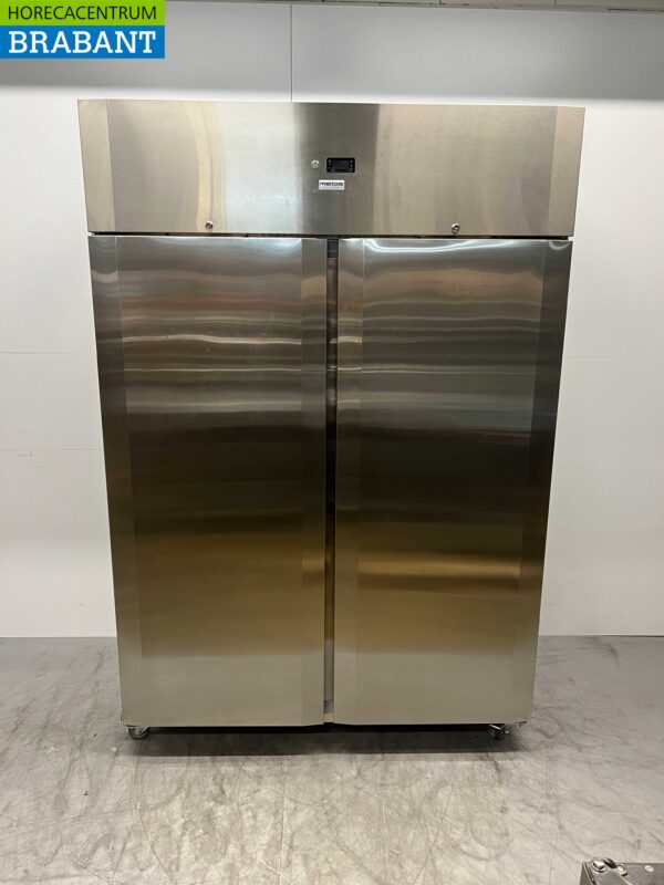 RVS CoolHead Dubbeldeurs 2-deurs Vriezer Vrieskast 1255 liter 230V Horeca
