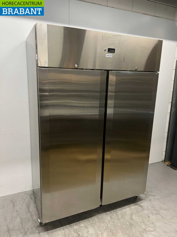 RVS CoolHead Dubbeldeurs 2-deurs Vriezer Vrieskast 1255 liter 230V Horeca - Afbeelding 2