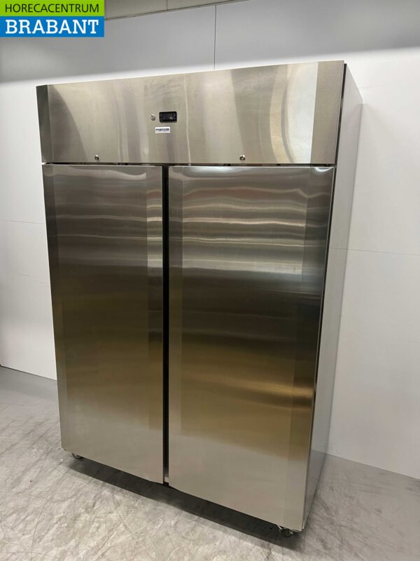 RVS CoolHead Dubbeldeurs 2-deurs Vriezer Vrieskast 1255 liter 230V Horeca - Afbeelding 3