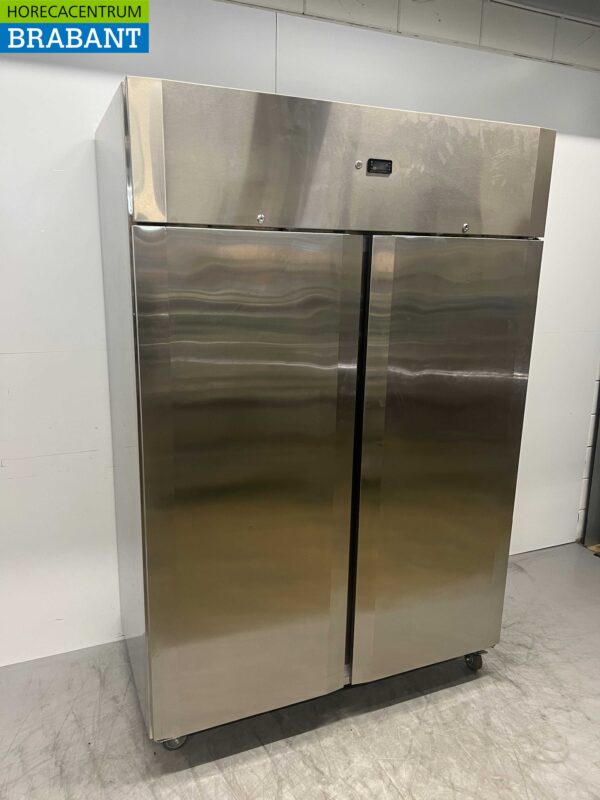 RVS CoolHead Dubbeldeurs 2-deurs Vriezer Vrieskast 1255 liter 230V Horeca - Afbeelding 3