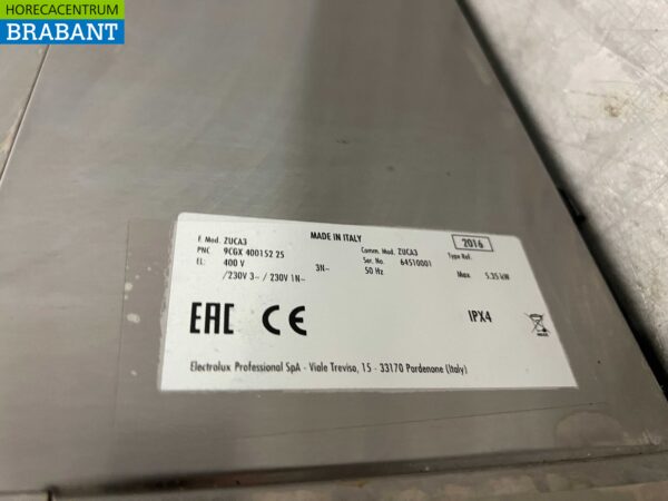 RVS Zanussi Zuca3 Vaatwasser Vaatwasmachine Voorlader 400V Horeca - Afbeelding 6