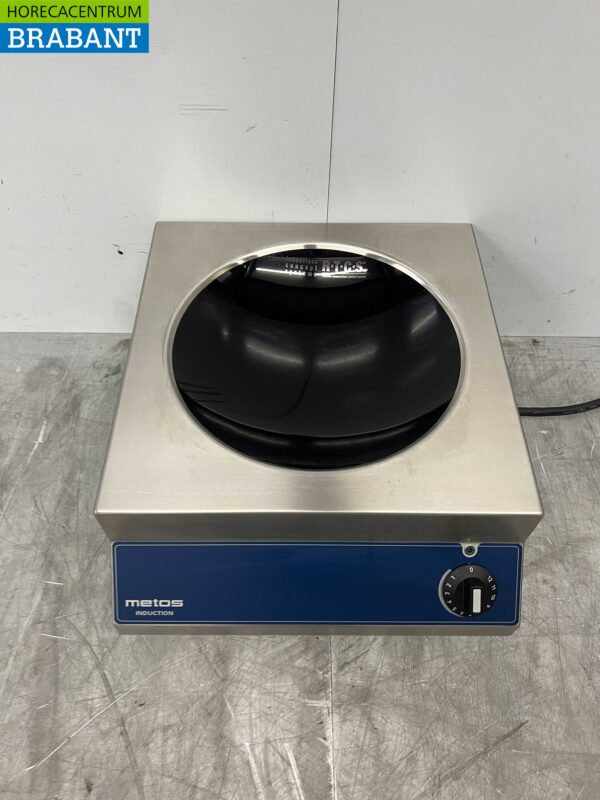 RVS Scholl (Metos) Inductie wok wokbrander wokplaat met wokpan 5 kW 400V Horeca - Afbeelding 2