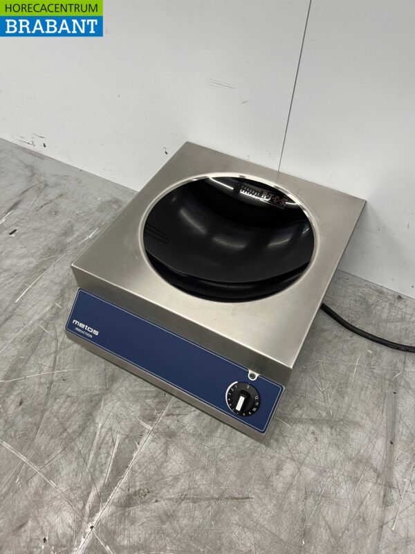 RVS Scholl (Metos) Inductie wok wokbrander wokplaat met wokpan 5 kW 400V Horeca - Afbeelding 3