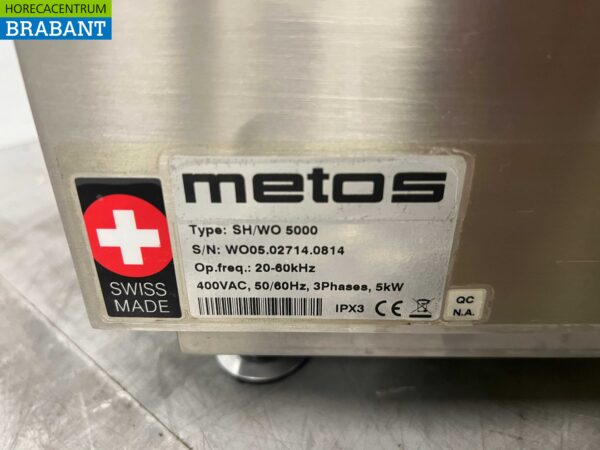 RVS Scholl (Metos) Inductie wok wokbrander wokplaat met wokpan 5 kW 400V Horeca - Afbeelding 5