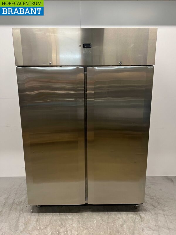 RVS CoolHead Dubbeldeurs 2-deurs Vriezer Vrieskast 1255 liter 230V Horeca