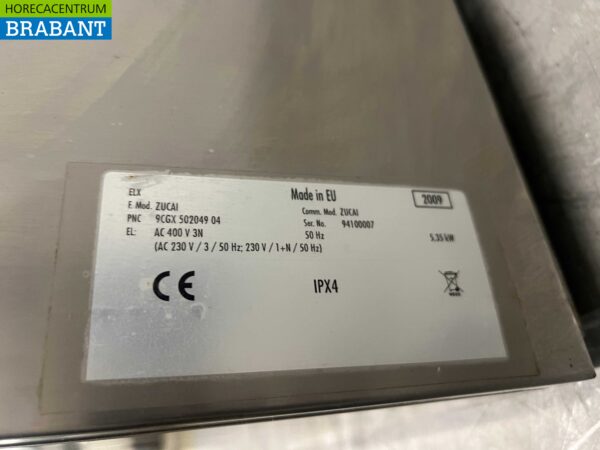 RVS Zanussi ZUCAI Vaatwasser Vaatwasmachine Voorlader 400V Horeca - Afbeelding 6