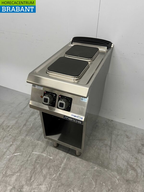 RVS Olis 2 pits Elektrisch fornuis kookplaat 40 cm 400V Horeca - Afbeelding 2