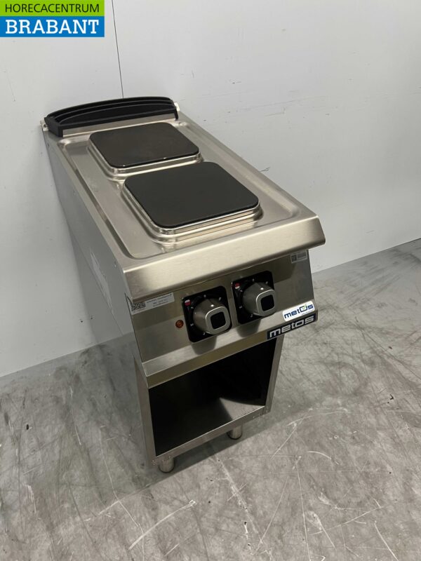 RVS Olis 2 pits Elektrisch fornuis kookplaat 40 cm 400V Horeca - Afbeelding 3