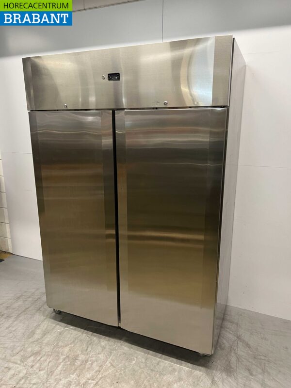 RVS CoolHead Dubbeldeurs 2-deurs Koeling koelkast 1255 liter 230V Horeca - Afbeelding 2