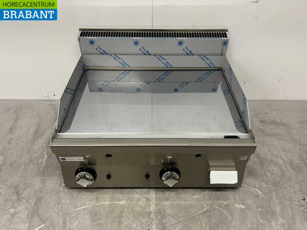 RVS Mareno Spiegelbakplaat Grillplaat Bakplaat Verchroomd 80 cm GAS Horeca