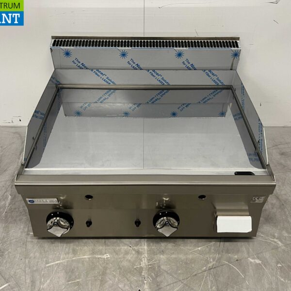 RVS Mareno Spiegelbakplaat Grillplaat Bakplaat Verchroomd 80 cm GAS Horeca