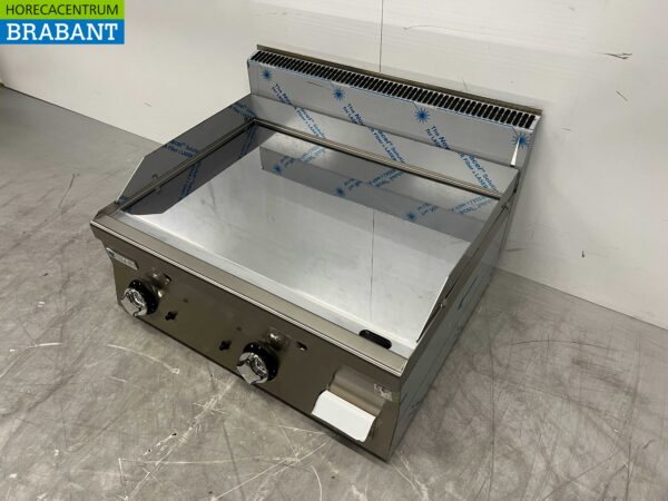 RVS Mareno Spiegelbakplaat Grillplaat Bakplaat Verchroomd 80 cm GAS Horeca - Afbeelding 2