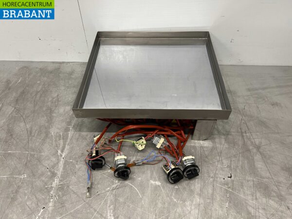 RVS Mareno Drop-in Spiegelbakplaat Grillplaat Bakplaat Verchroomd 60 cm 400V Horeca