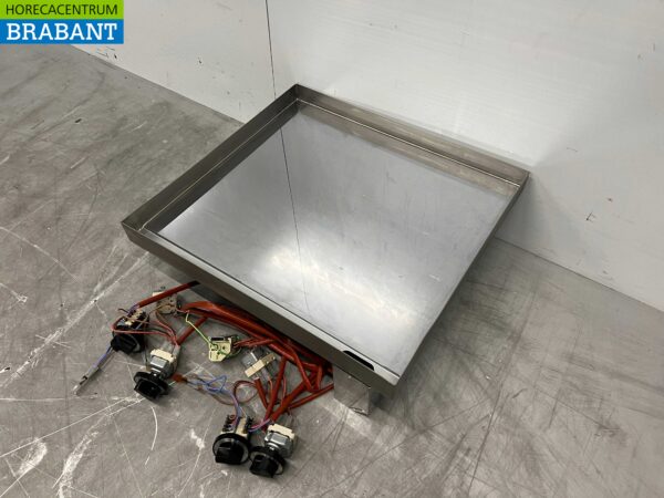 RVS Mareno Drop-in Spiegelbakplaat Grillplaat Bakplaat Verchroomd 60 cm 400V Horeca - Afbeelding 2
