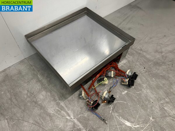 RVS Mareno Drop-in Spiegelbakplaat Grillplaat Bakplaat Verchroomd 60 cm 400V Horeca - Afbeelding 3