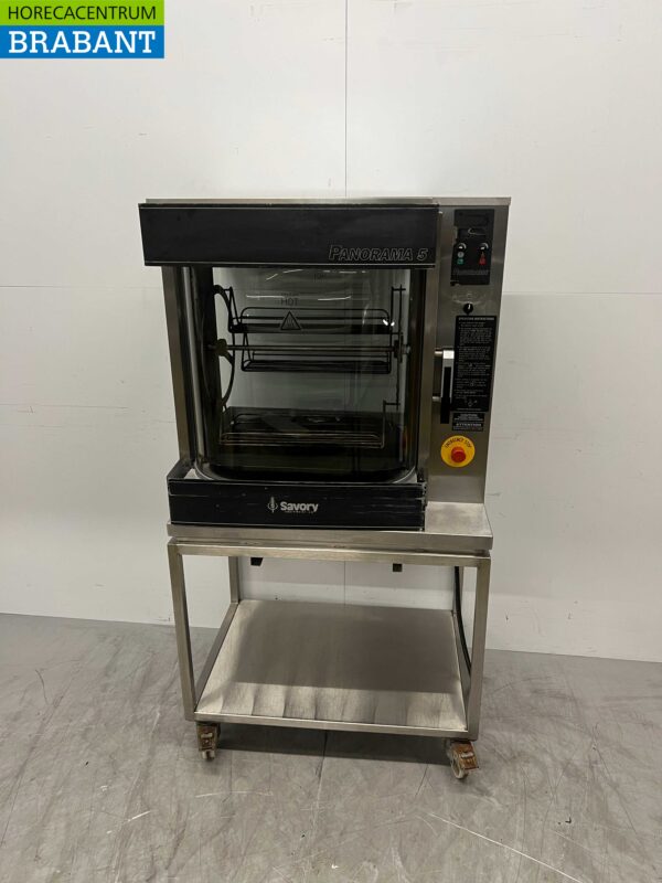 RVS Savory Panorama 5 Rotisserie Kippengrill Grill 3 mandjes 400V Horeca