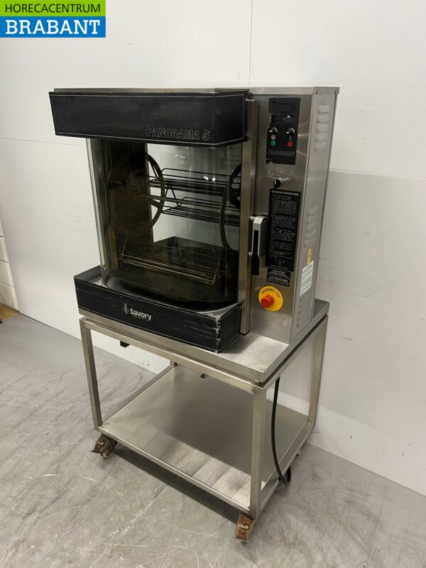 RVS Savory Panorama 5 Rotisserie Kippengrill Grill 3 mandjes 400V Horeca - Afbeelding 2