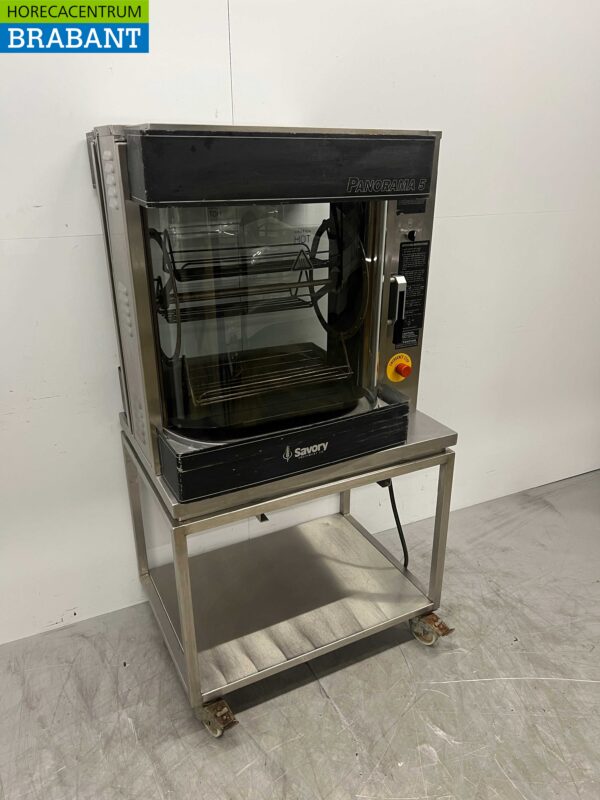 RVS Savory Panorama 5 Rotisserie Kippengrill Grill 3 mandjes 400V Horeca - Afbeelding 3