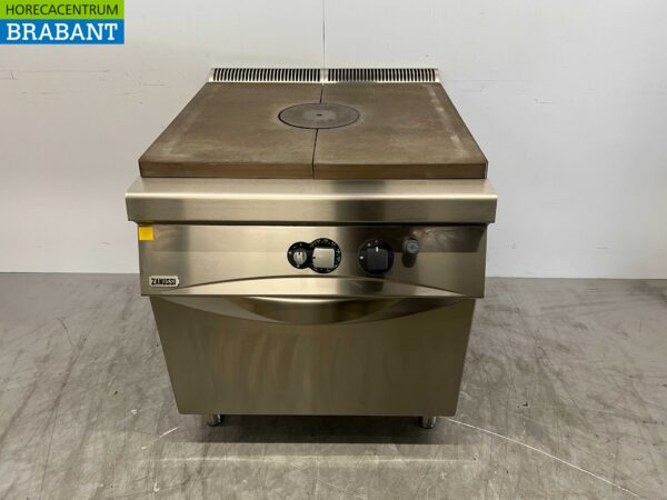RVS Zanussi Doorkookplaat Glad met oven 80 cm GAS Horeca