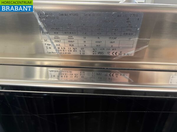 RVS Zanussi Doorkookplaat Glad met oven 80 cm GAS Horeca - Afbeelding 6