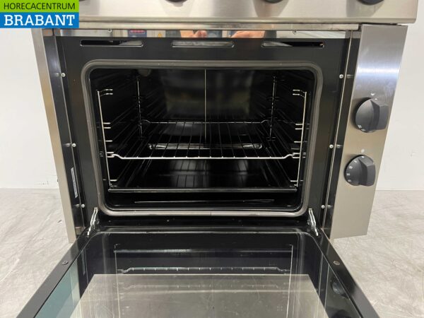 RVS Tecnoinox Fornuis 4 pitten met oven 70 cm GAS Horeca - Afbeelding 4