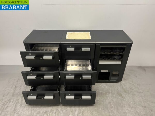 Gamko Backbar Barkoeling Barkoeler Flessennest 5 Lades 170,5 cm Horeca - Afbeelding 4