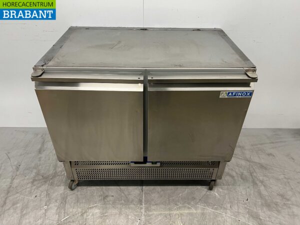 RVS Verrijdbare Afinox Koelwerkbank 2 deuren 100 cm 230V Horeca