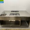RVS Etna Kookeiland Fornuis met 2 x 5 Pits Fornuis gasfornuis GAS 220 x 138 cm Horeca
