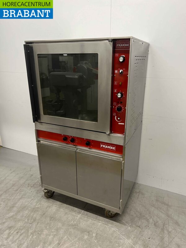 RVS Verrijdbare Franke Bake-off oven met rijskast 60/40 cm 400V Horeca - Afbeelding 2