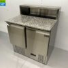 RVS Pizzawerkbank Pizzatafel Saladette 90 cm 230V Horeca - Afbeelding 2