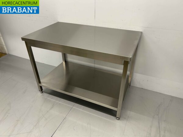 RVS Werktafel Tafel Basic-line 120 x 70 x 85 cm Horeca - Afbeelding 2