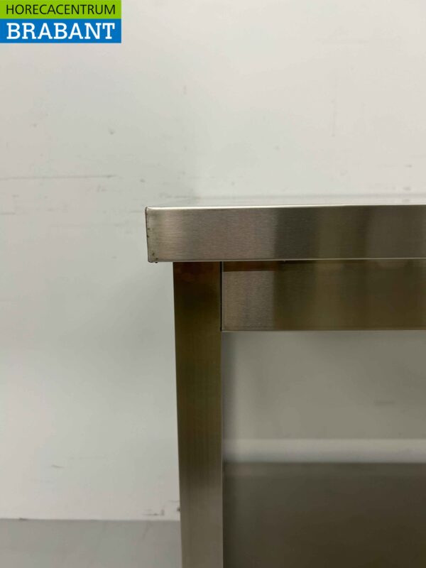 RVS Werktafel Tafel Basic-line 120 x 70 x 85 cm Horeca - Afbeelding 4