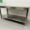 RVS Werktafel Tafel Basic-line 160 x 70 x 85 cm Horeca - Afbeelding 3