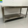 RVS Werktafel Tafel Basic-line 160 x 70 x 85 cm Horeca - Afbeelding 2