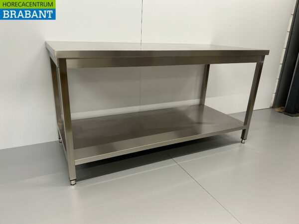 RVS Werktafel Tafel Basic-line 160 x 70 x 85 cm Horeca - Afbeelding 2