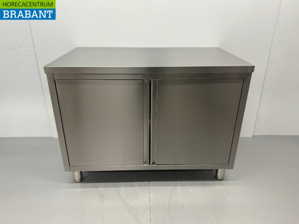 RVS Werkkast Kast 2 klapdeuren 120 cm Horeca