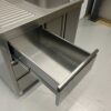 RVS Spoeltafel Spoelbak klapdeuren en laden 100 cm Horeca - Afbeelding 6
