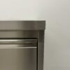 RVS Werkkast Kast Werktafel 2 schuifdeuren en 3 laden en afvalbak 200 cm Horeca - Afbeelding 7